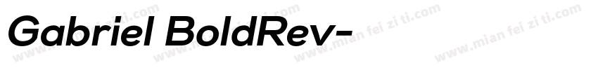 Gabriel BoldRev字体转换